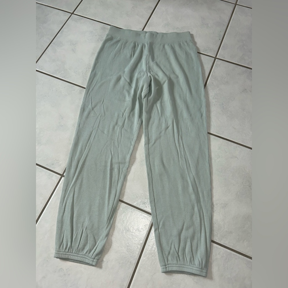 Grey State Light Mint Green Ribbed Lounge Pants